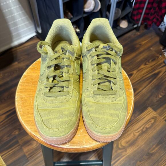 Nike Air Force 1 Low Premium Camper Green Gum Sole Shoes Unisex M=8 W=9.5 main image 9